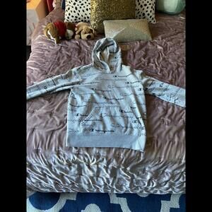 Champion Grey Logo Hoodie - Comfortable Casualwear Y-Lg